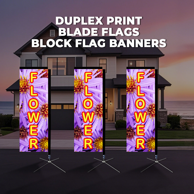 Duplex Print Blade Flags Block Flag Banners,PDYEAR GROUP,Duplex Print Blade Flags Block Flag Banners