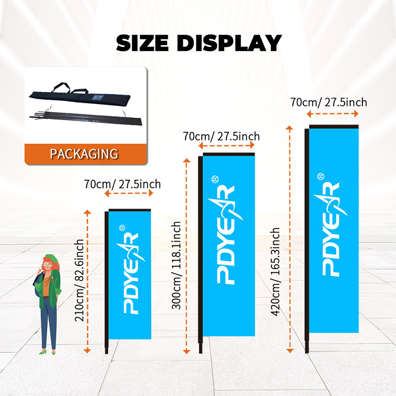 Duplex Print Blade Flags Block Flag Banners,PDYEAR GROUP,Duplex Print Blade Flags Block Flag Banners