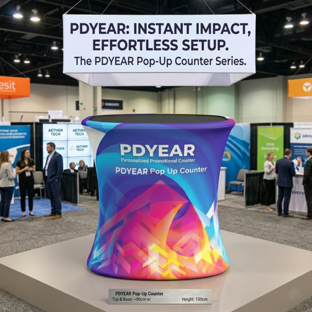 Portable LED Oblong Pop-Up Counter,PDYEAR GROUP,Portable LED Oblong Pop-Up Counter