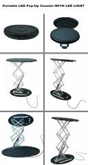 Portable LED Oval Pop-Up Counter,上海匹帝展示服务有限公司,Portable LED Oval Pop-Up Counter