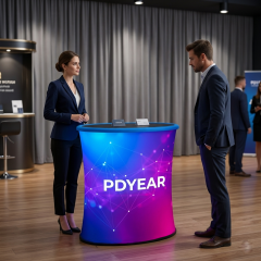 Portable LED Oval Pop-Up Counter,上海匹帝展示服务有限公司,Portable LED Oval Pop-Up Counter