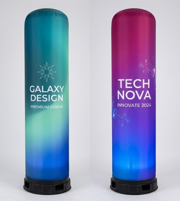 Custom Print Rotating Inflatable Pillar with LED Light-2.5x0.65M,PDYEAR GROUP,Custom Print Rotating Inflatable Pillar with LED Light-2.5x0.65M