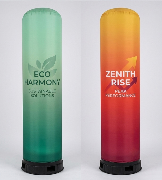 Custom Print Rotating Inflatable Pillar with LED Light-2.5x0.65M,PDYEAR GROUP,Custom Print Rotating Inflatable Pillar with LED Light-2.5x0.65M