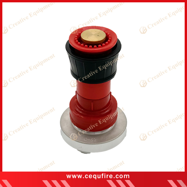 Short plastic hydrant nozzle, lightweight and durable