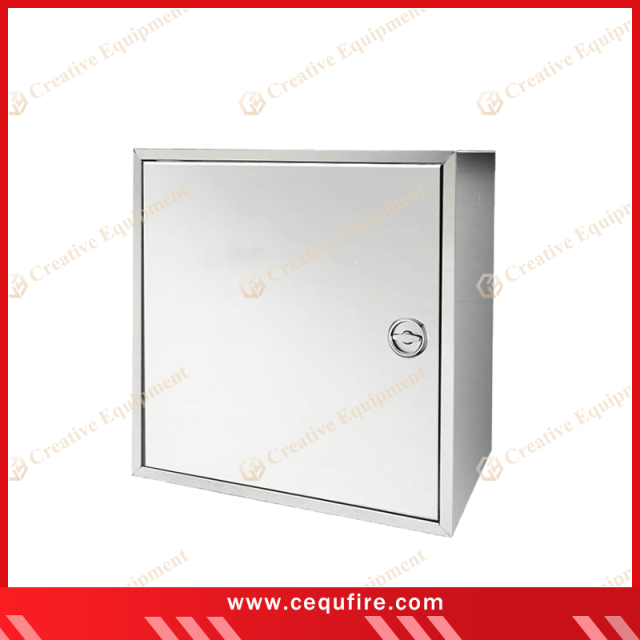 800×800×300 mm SS304 stainless steel fire cabinet for firefighting equipment storage