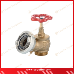 Copper alloy landing valve for water flow control in firefighting systems