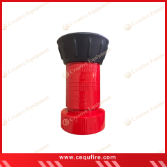 Plastic hydrant nozzle with NH connection for fire hose attachment