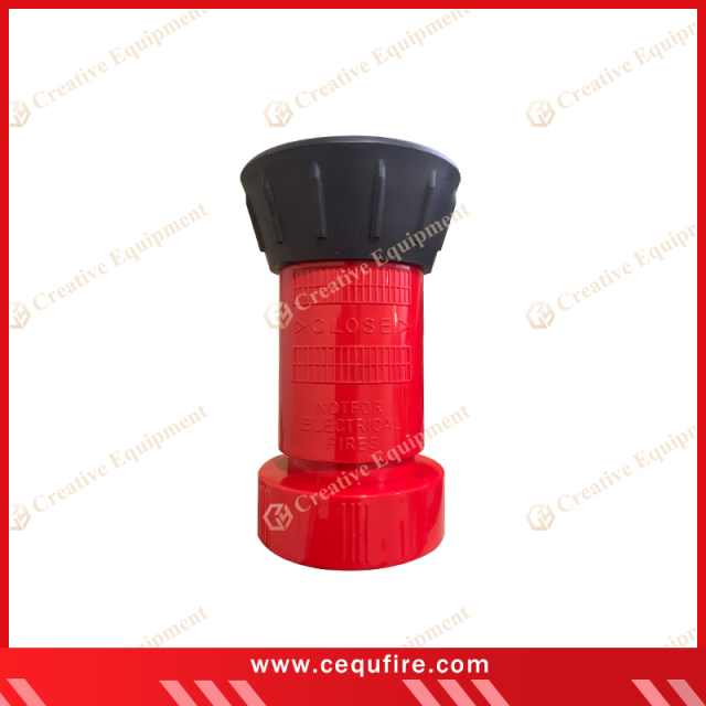 Plastic hydrant nozzle with NH connection for fire hose attachment