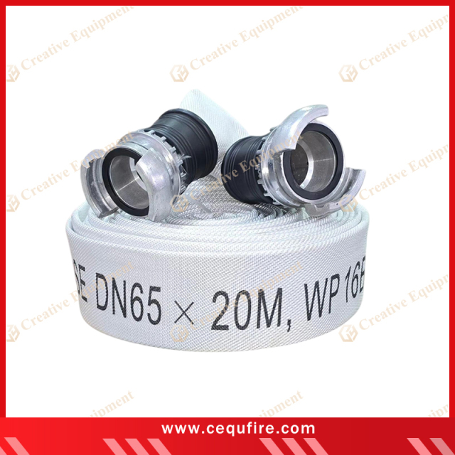 Polyester single jacket fire hose with PVC lining

Fire hose with Guillemin aluminum coupling

25m/30m fire hose for industrial firefighting

Lightweight flexible firefighting hose

High-pressure EN 694 fire hose

Fire hose stored on a reel with Guillemin coupling