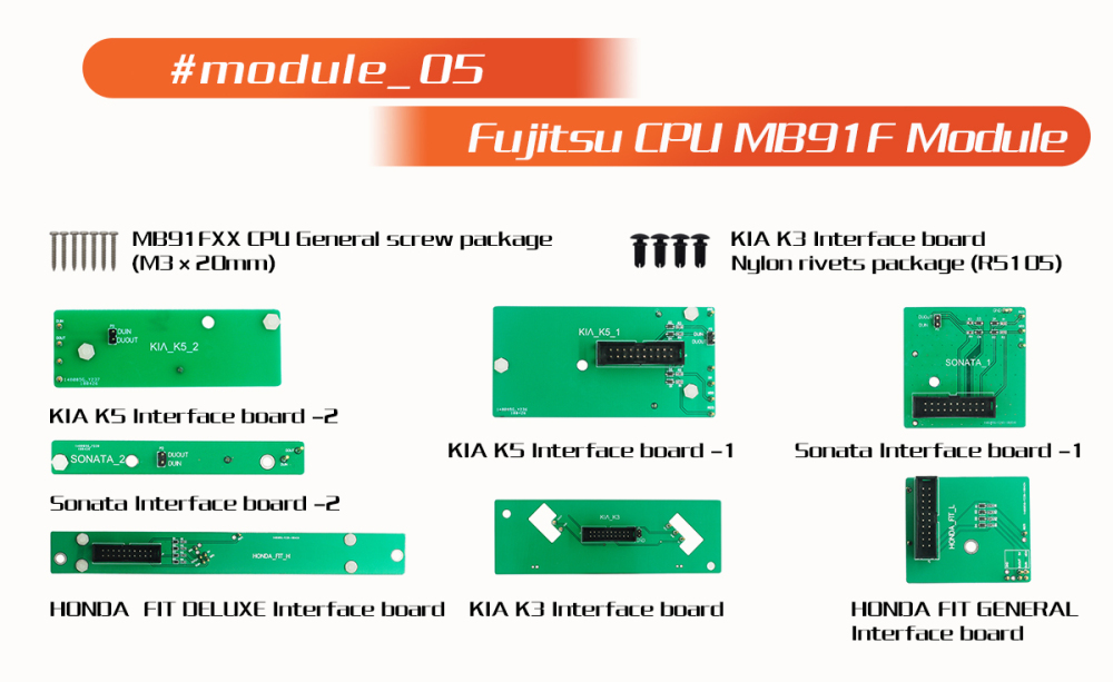 Mini ACDP Module 5 Fujitsu CPU MB91FXX Read & Write with License A803