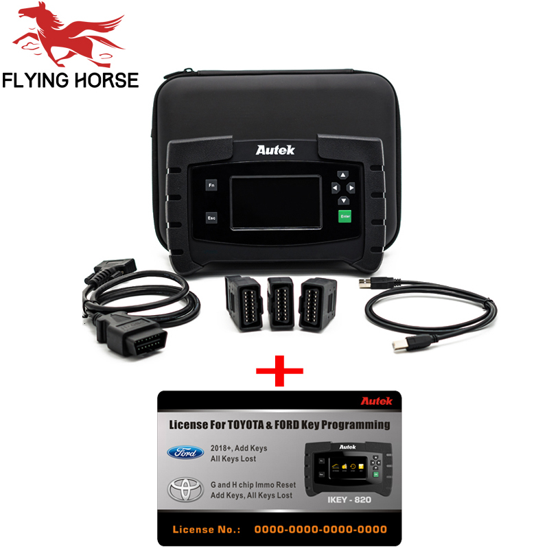 Autek ikey820 Car Key programmer for 2018+ Ford and Toyota G and H immo reset Add keys&All keys lost 2019 OBD2 tool