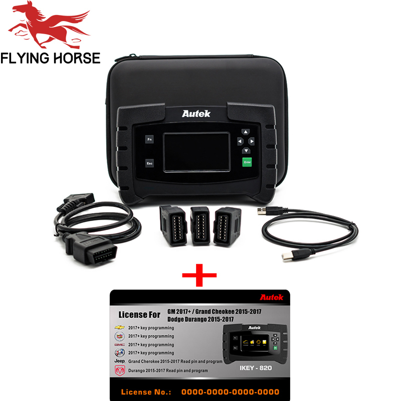 Autek IKEY820 Auto Car Key programmer OBD2 Tool plus license Authorization For GM/Grand Cheokee/Dodge Durango