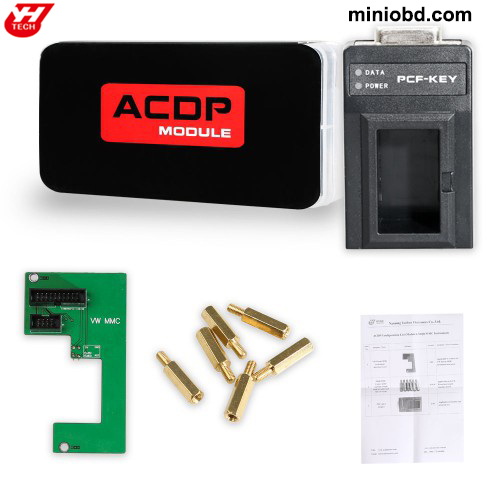 Yanhua Mini ACDP Module 6 for VW MQB/MMC IMMO Mileage Adjustment Newly Add PCF-key Adapter with License A601