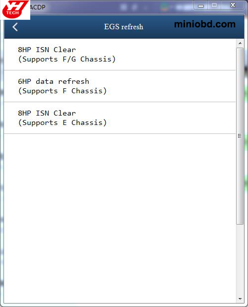 A51D License for BMW E Chassis 8HP ISN Clear Working with ACDP Module 11