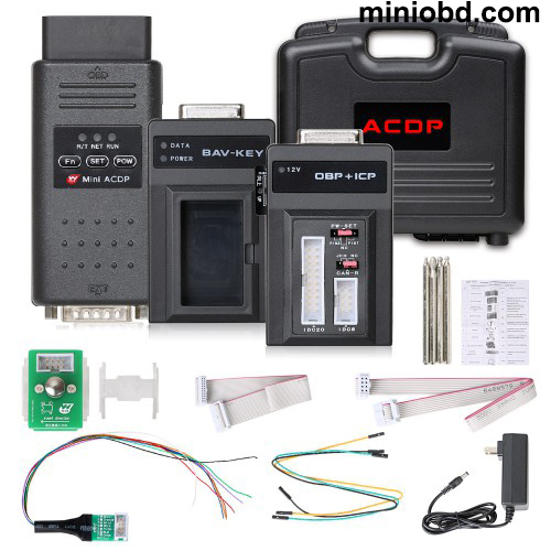 Mini ACDP IMMO Locksmith Package with ACDP Master+Module 1/2/3/7/9/10/12/20 for BMW Land Rover Porsche Volvo with Free N20/N55/B38/B48 Bench Board