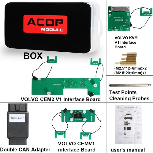 2024 Yanhua ACDP-2 Volvo IMMO Package With Module 12/20 Support Adding Keys and All-key-lost for Volvo Semi-smart & Full-keyless keys
