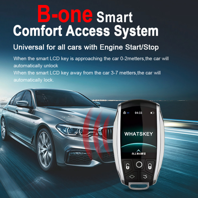 Free Shipping New Style B-One Modified Universal Remote Smart LCD Key Comfortable entry Auto Lock For Audi/Bentley/Porsche/Toyota For BMW/Benz