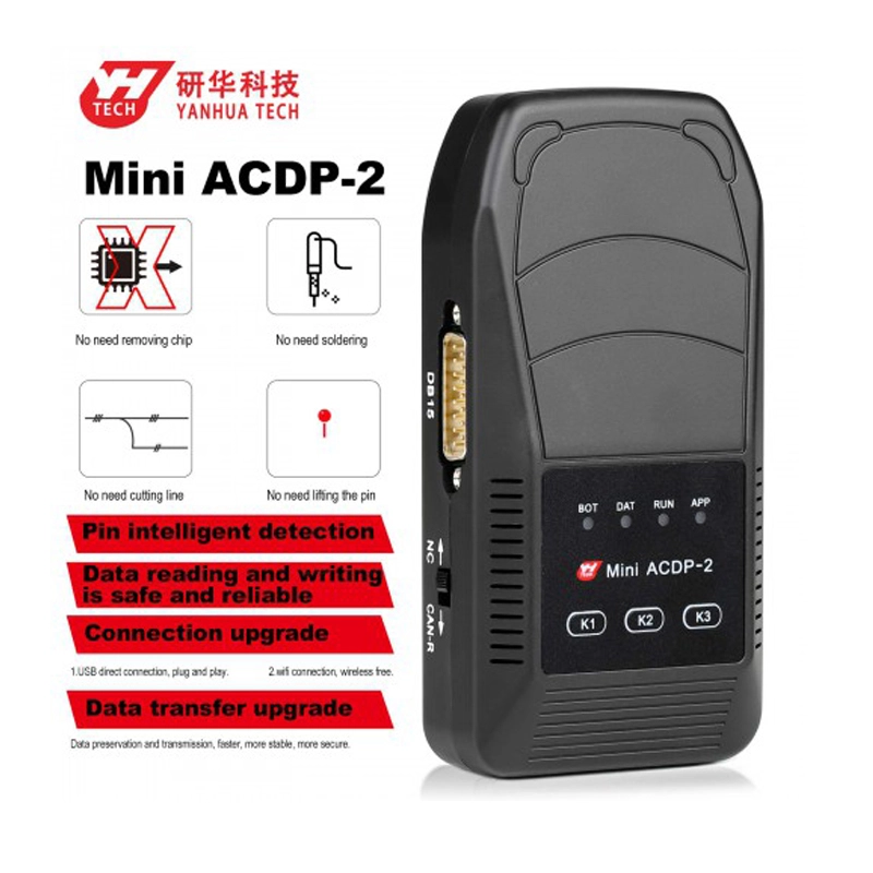 2024 New Yanhua Mini ACDP 2 Key Programming ACDP-2 Master Basic Module Supports USB and Wireless Connection No Need Soldering