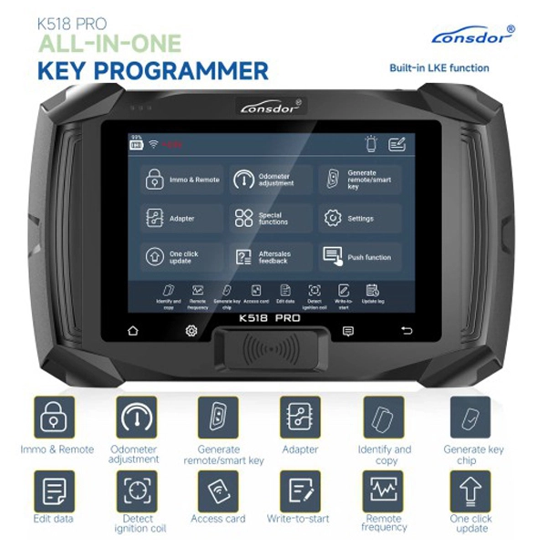 Lonsdor K518 PRO Full Configuration All-in-One Key Programmer Full Functions IMMO Matching Support Multi-language