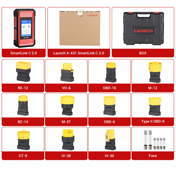Launch X-431 SmartLink C 2.0 Heavy-duty Truck Module for Commercial Vehicles/ Passenger/ New Energy Cars