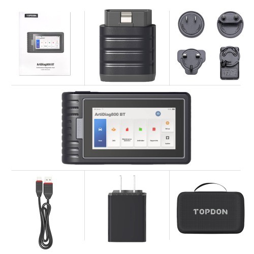 Free Shipping by Fast Express 2024 TOPDON Artidiag 800 BT Mid-level All System Diagnostic Tool with 28 Service Functions Free Lifetime Upgrade Multi-L