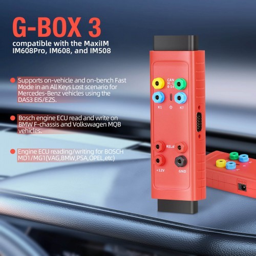 Autel G Box3 G-BOX3 Programming Adapter for Mercedes Benz BMW Bosch MG1 MD1 Works with Autel IM608 PRO II IM608 IM508S KM100 OTOFIX IM1 IM2 Autel G Bo