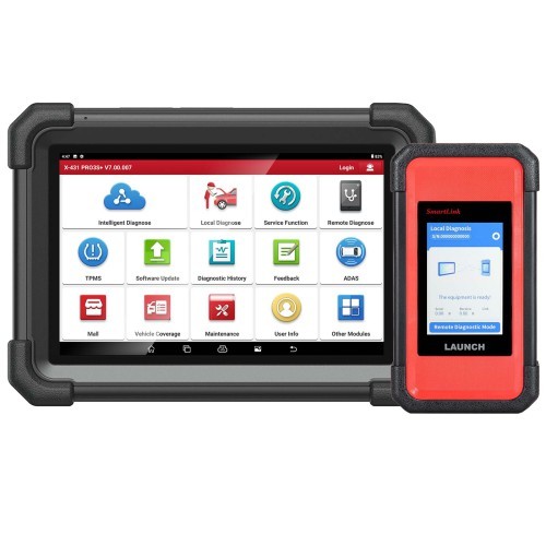 Global Version LAUNCH X431 PRO3S+ SmartLink HD Diesel Gasoline 12V 24V Bi-Directional Scan Tool Supports ECU Coding CANFD DOIP, Topology, FCA SGW