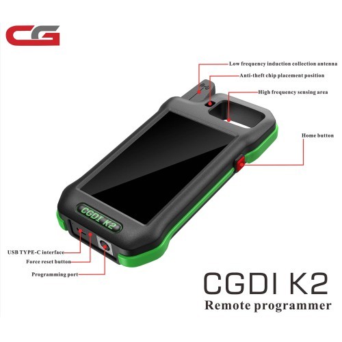 2024 WIFI CG CGDI K2 V2.0.9.0 Multifunction Remote Generator Smart Locksmith Key Tool Supports 96 Bit ID48 Copy