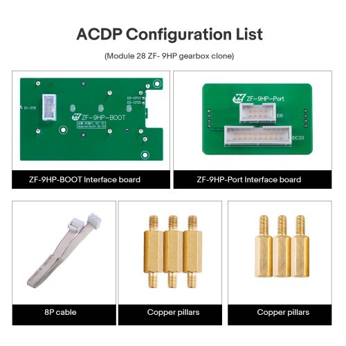 ACDP Programmer Module 28 for ZF-9HP Gearbox Clone Work via Boot Mode with License A703
