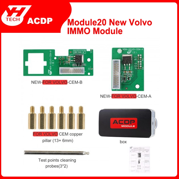 Yanhua ACDP  Volvo Module 12 with License A300 for Volvo Semi-smart Keys Adding Keys and All Key Lost for ACDP-2 Only