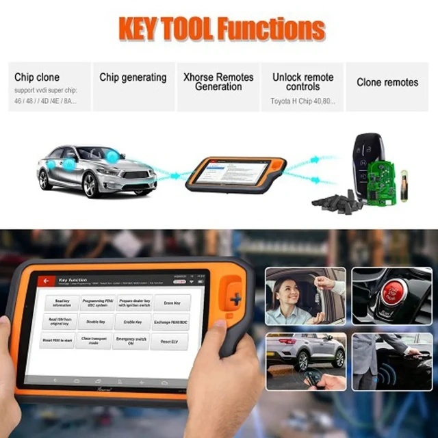 A+ Xhorse VVDI Key Tool Plus Pad Key Programmer Configuration CAN Airbag Coding EEPROM ECU Programming XP005 VVDI MAX PRO