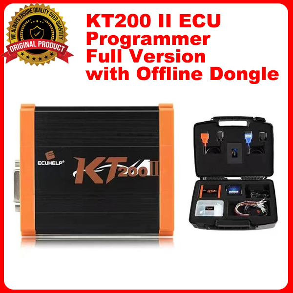 ECUHELP KT200 II ECU Programmer Full Version for Car Truck Motorbike Tractor Boat, R/W ECU Bench / OBD / BOOT / BDM / JTAG mode