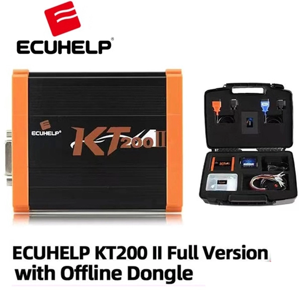ECUHELP KT200 II ECU Programmer Full Version for Car Truck Motorbike Tractor Boat, R/W ECU Bench / OBD / BOOT / BDM / JTAG mode