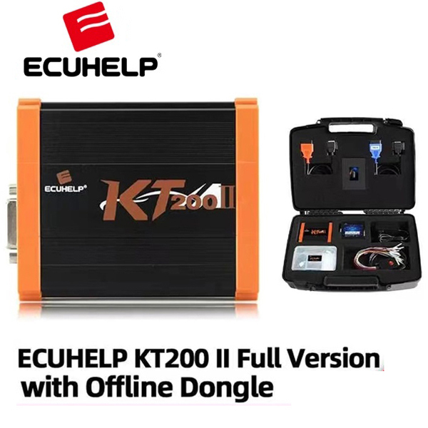 ECUHELP KT200 II ECU Programmer Full Version for Car Truck Motorbike Tractor Boat, R/W ECU Bench / OBD / BOOT / BDM / JTAG mode