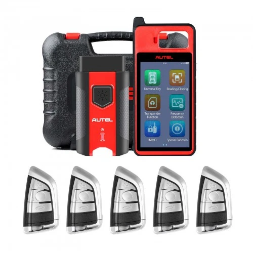 Newest Autel MaxiIM KM100 KM100E Auto Key IMMO Universal Key Generator Kit with V200 Adapter Lifetime Free Update Online