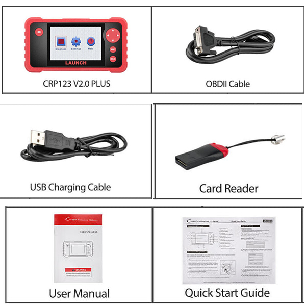 LAUNCH CRP123i V2.0 OBD2 Scanner ABS SRS Engine Code Reader Car Diagnostic Tool Save 54%