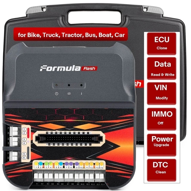 FormulaFLash ECU TCU Chip Tuning Programmer Update Online via Bench Boot Read and Write EEPROM / FLASH ECU TCU Chip Tuning Tool