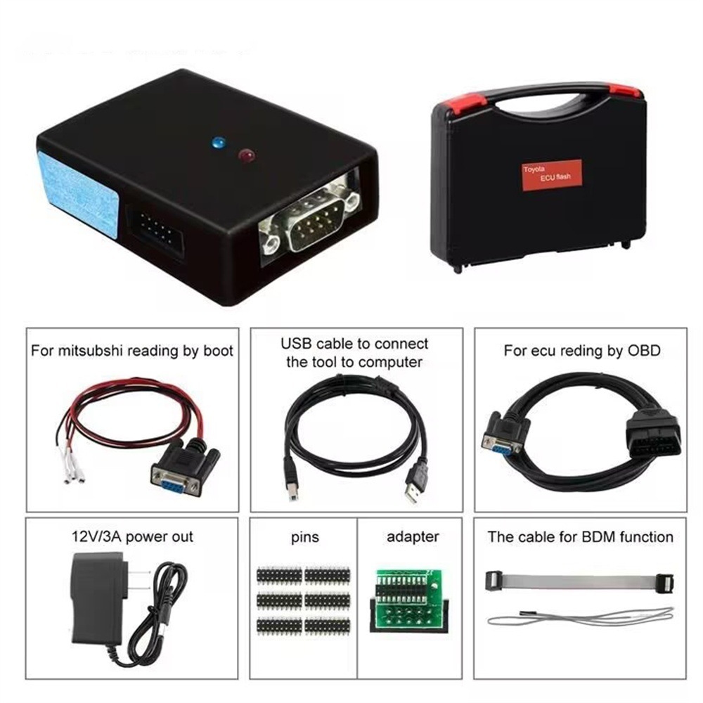 Toyota Lexus ECU Flasher Programmer For Denso and Fujitsu Ten ECUs With NEC Chip Tuning Car ECU Flasher