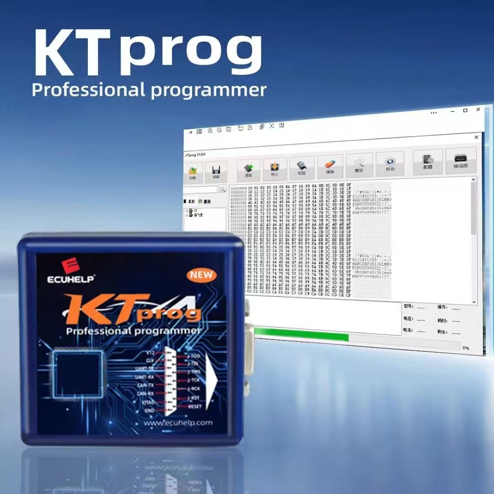 ECUHELP KTprog Chip Programmer Support Read and Write ST10F275/ Infineon TC265D/ TC275T/ TC277