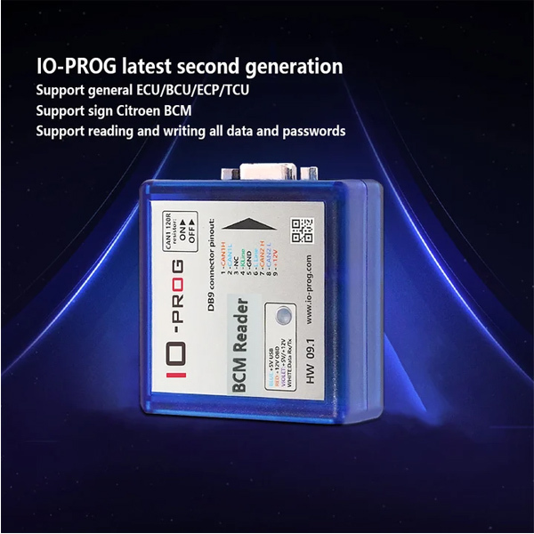 ECUHELP I/O Prog IO-Prog For Opel for GM BSI PSA Version ECU BCM TCM EPS K-line and CAN compatibility via BD9 connection and OBD