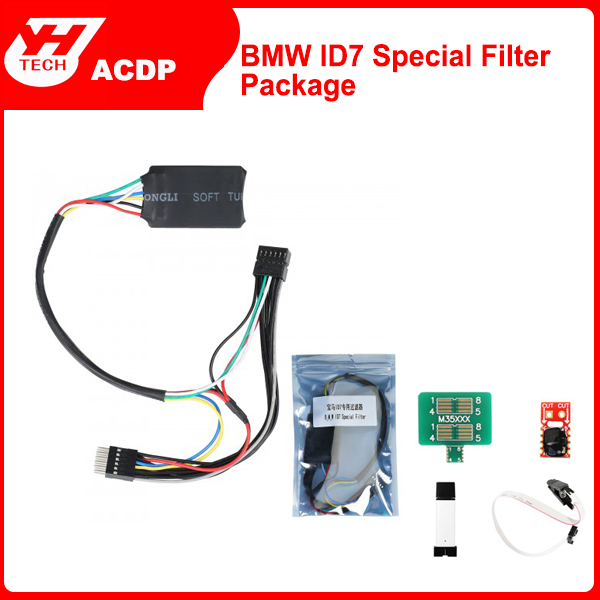 Yanhua YH35XX Programmer + 35160WT/35128WT Simulator + ID7 CAN Filter for BMW ID7 BMW F G Chassis Cluster Mileage Correction