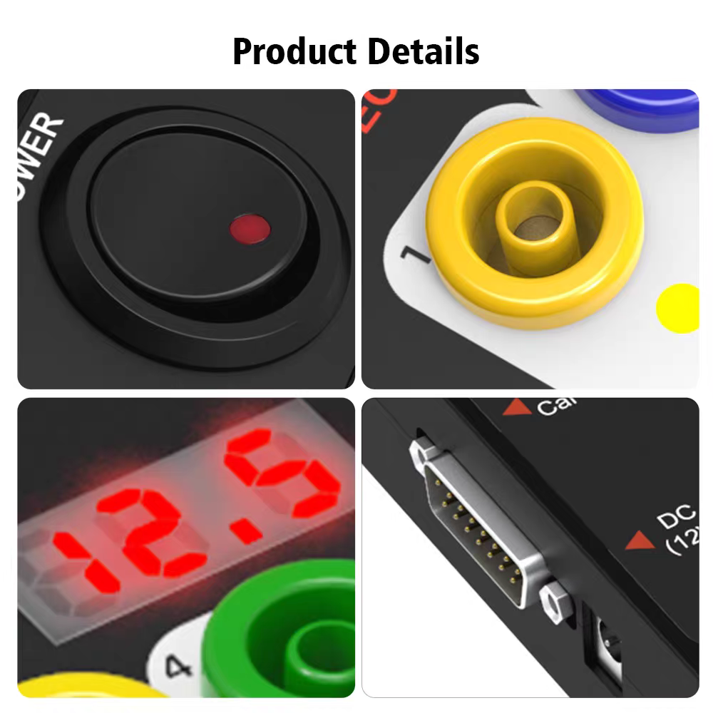 GODIAG GT100+ GT100 Pro OBDII Breakout Box ECU Bench Connector Adds Electronic Current Display and CANBUS Protocol