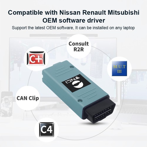 2025 VNCI RNM Nissan Renault Mitsubishi 3-in-1 Diagnostic Tool Compatible with Original Drivers Supports USB, WiFi and WLAN