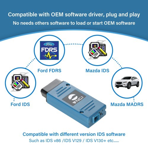 VNCI VCM3 Diagnostic Scanner for New Ford Mazda Supports till 2023 CAN FD DoIP