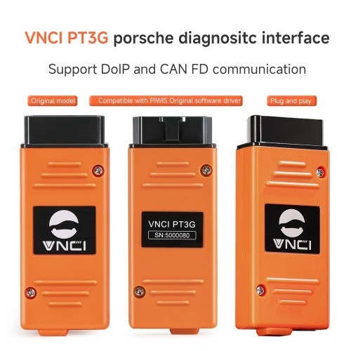 VNCI PT3G for Porsche Diagnostic Scanner Compatible with Original PIWIS Software Drivers Plug and Play
