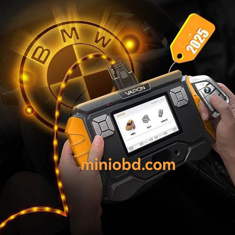 2025 New Vapon VP100 BMW Auto Key Programmer Supports BMW G Series BDC2 Add Key Function Lifetime Free Update