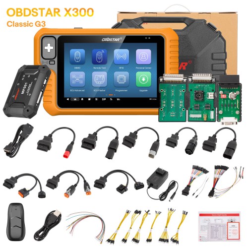 onlyUSD1349/3099NOW2025OBDSTARX300ClassicG3KeyProgrammerwithBuilt-inCANFDDoIPSupportCar/HD/E-Car/Motorcycles/JetSkiGetFreeKeySimandMotorAdapters