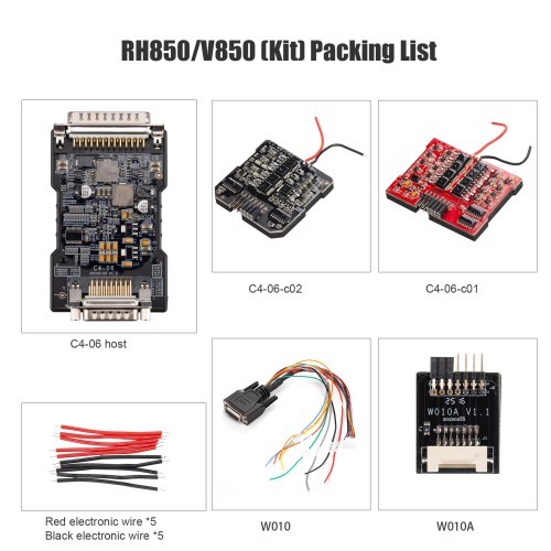 2025 New OBDSTAR MQB All Keys Lost RH850/V850 Adapter Kit for Airbag Reset, IMMO Data/Pincode Read, Dashboard, BCM, ELV