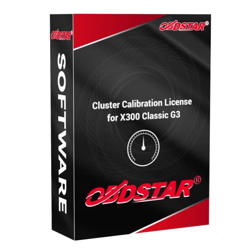 Cluster Calibration / Mileage Correction Function Authorization License for OBDSTAR X300 Classic G3