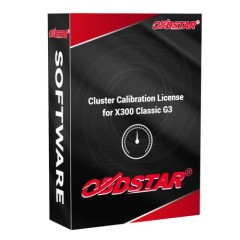 Cluster Calibration / Mileage Correction Function Authorization License for OBDSTAR X300 Classic G3